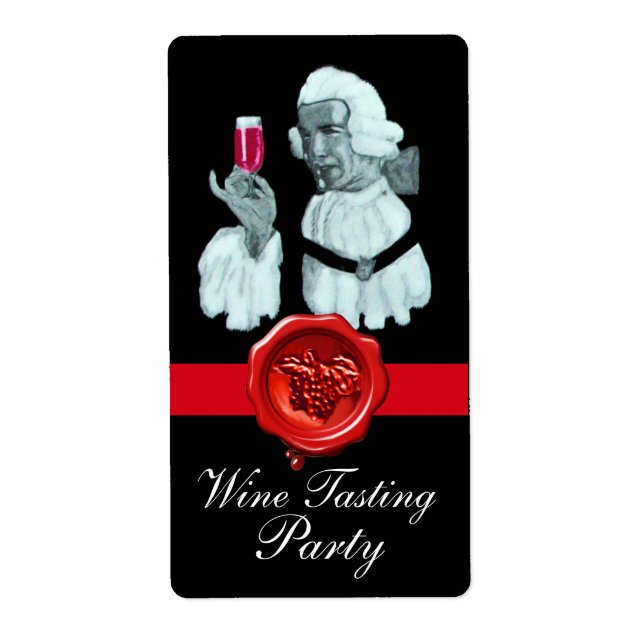 PARTI DÉGUSTATION DE VIN SOMMELIER, SCEAU DE CIRE  (Devant)