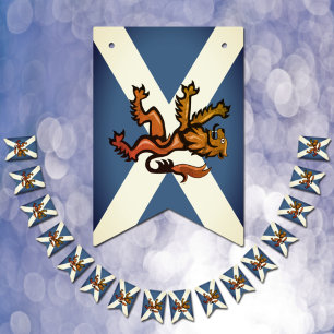 Parti du drapeau écossais vintage, Écosse, Rampant
