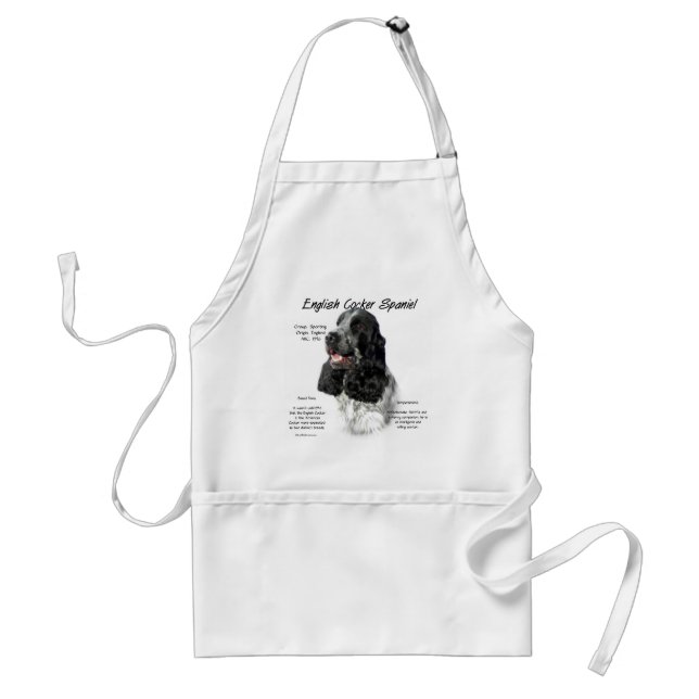 Parti English Cocker Spaniel History Standard Apron (Front)
