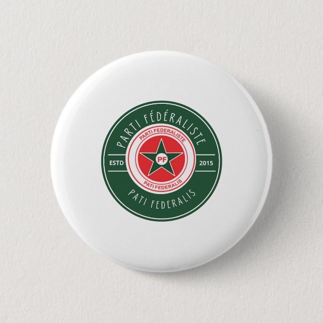 Parti Fédéraliste 2 Inch Round Button (Front)