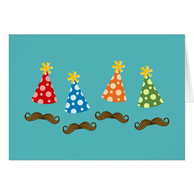 Parti Mustache rétro (Devant horizontal)