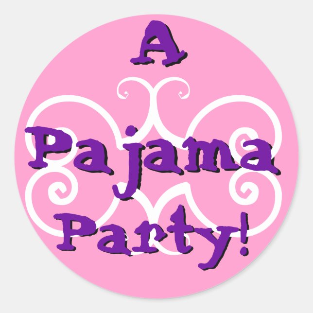 PARTI - Pajama Party avec Sticker Cercles Festifs (Devant)