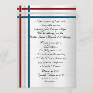 Parti patriotique de retraite militaire Invitation