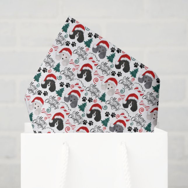 Parti Poodle Christmas Tissue Paper (Gift Bag)