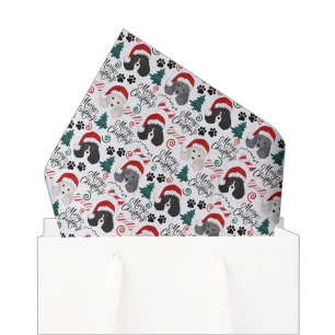Parti Poodle Christmas Tissue Paper