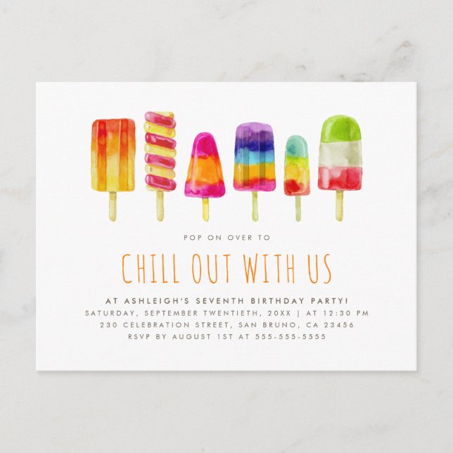 Parti populaire | Invitation du parti Anniversaire (Devant)