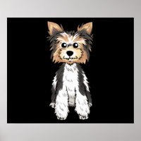 Parti Yorkie Cute Art