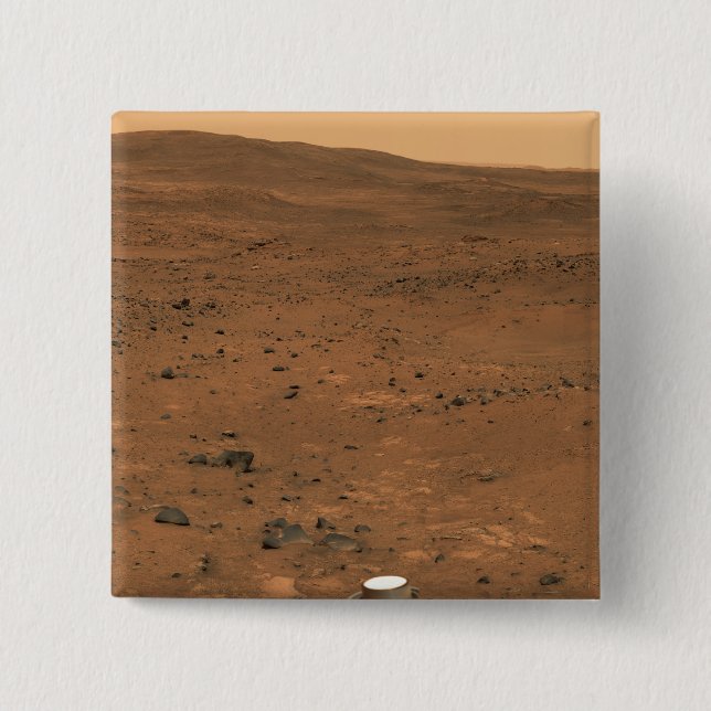 Partial Seminole panorama of Mars 2 Inch Square Button (Front)