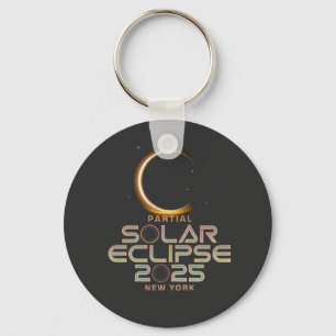 Partial Solar Eclipse 2025 Astronomy Event  Keychain