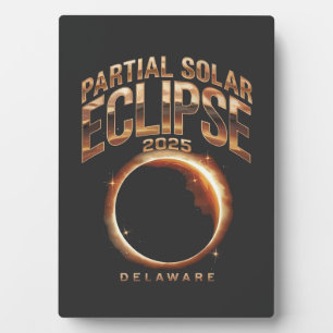 Partial Solar Eclipse 2025 Astronomy Event  Plaque