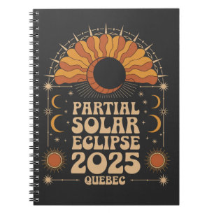 Partial Solar Eclipse 2025 Quebec Canada  Notebook