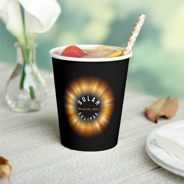 Partial Solar Eclipse American Event 3/29/2025  Paper Cups (Insitu)