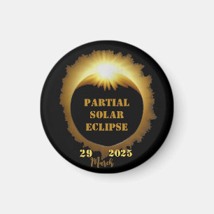 Partial Solar Eclipse Event 2025 Viewing Party Magnet