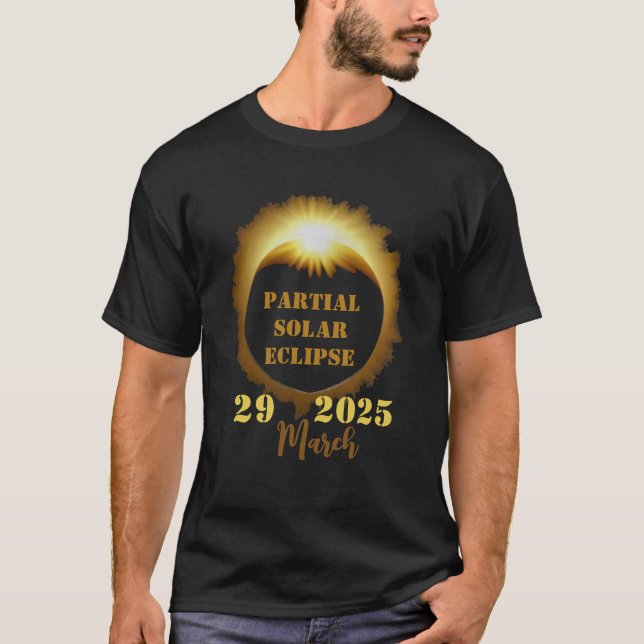 Partial Solar Eclipse Event 2025 Viewing Party T-Shirt (Front)
