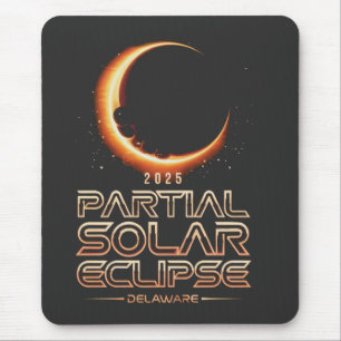 Partial Solar Eclipse New Jersey 2025 Mouse Pad