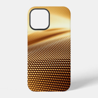 Particle drapery luxury gold background. 3d illust iPhone 12 case