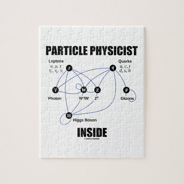 Particle Physicist Inside (Standard Model Higgs) Jigsaw Puzzle (Vertical)