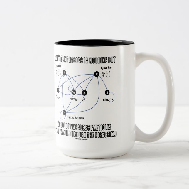 Particle Physics Is Nothing But A Pool Of Massless Two-Tone Coffee Mug (Right)