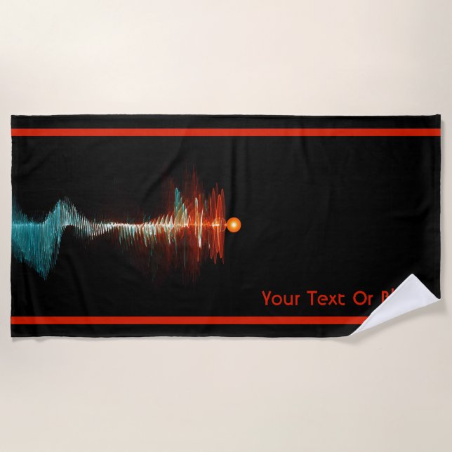 Particle-Wave Duality Beach Towel (Front)