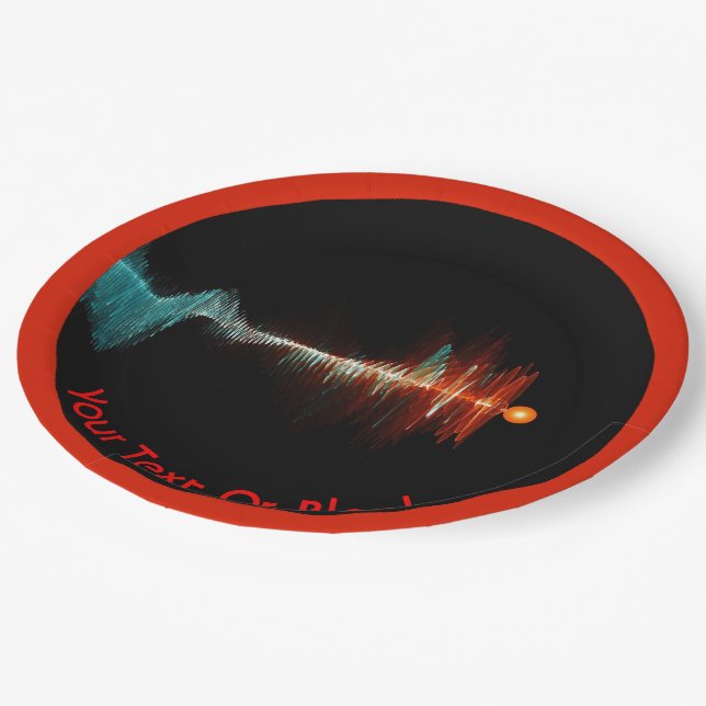 Particle-Wave Duality Paper Plate (Angled)