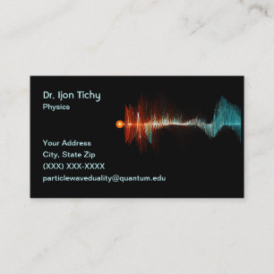Particle-Wave Duality Physicist Business Card
