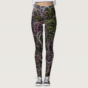 particleArt Floral 1 Leggings