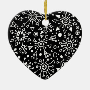 Particles Ceramic Ornament