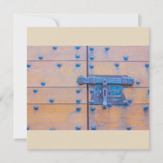 particular of the door of castle on INVITATION