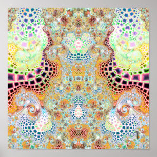 Particularized Dreamtime Variation 3 (12 by 12) Poster