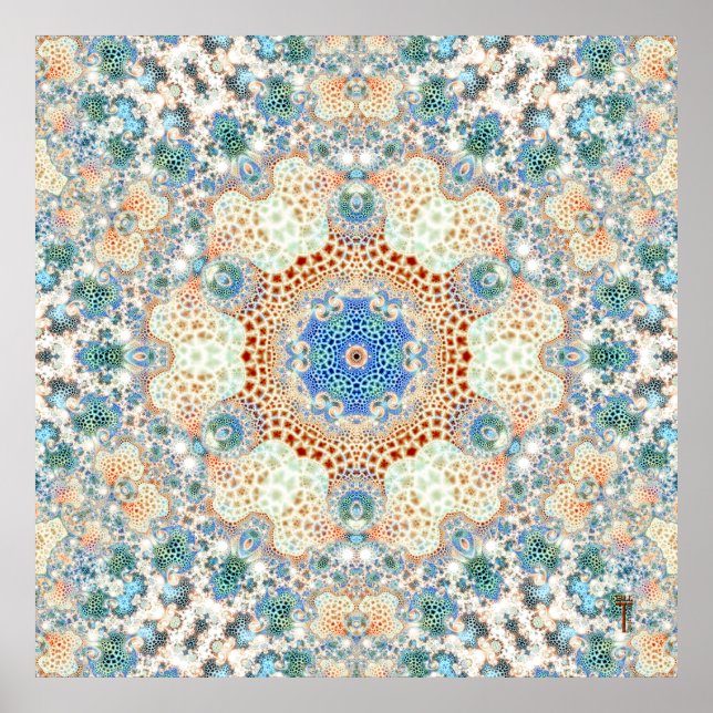 Particularized Hexagram Variation 6  Art Print (Front)