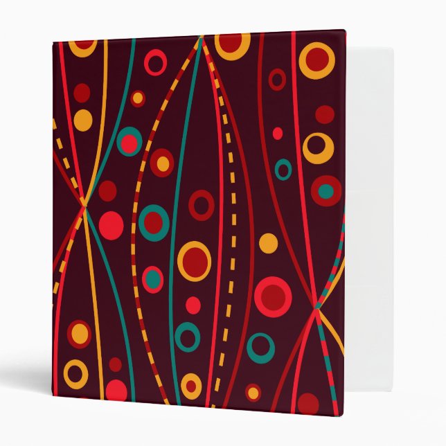 Particules rouges Avery Classeur (Devant/intérieur)