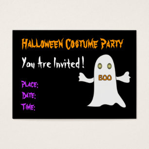 Partie de Halloween - invitation