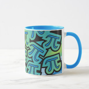 Partie de pi - symboles de pi - tasse orientée de