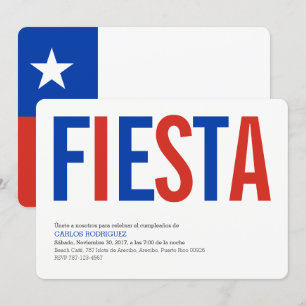 Partie : Invitations : Le Chili : Drapeau chilien