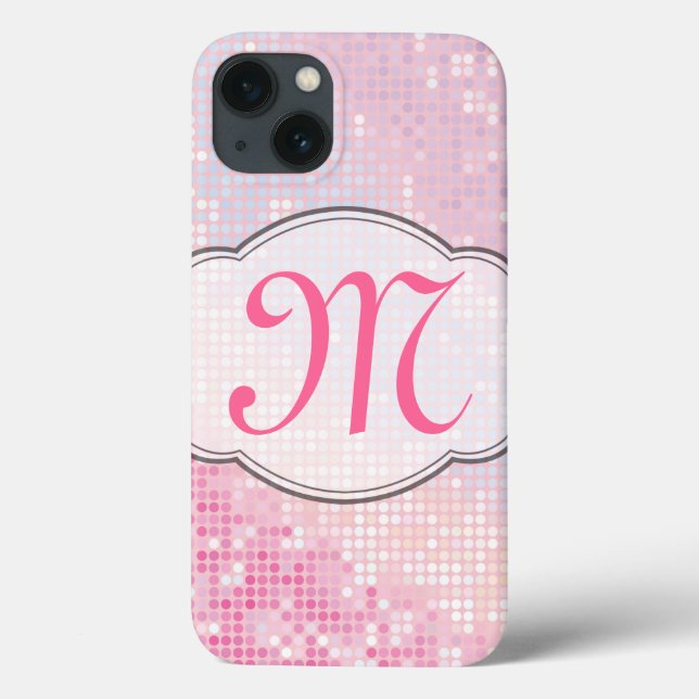 Parties scintillant à bille Girl rose Glitz Coque  (Verso)