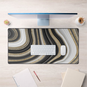 Parties scintillant Abstrait Motif Cool Black Whit