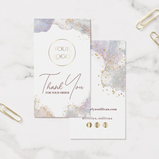 Parties scintillant aquarelle formes package insér (Bureau)