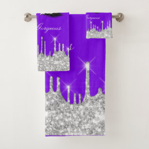 Parties scintillant Argent Purple Lash Bonjour Bai