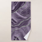 Parties scintillant argentée de l'âge de la lavand