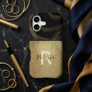Parties scintillant Artistique Noir Et Bronze Glam