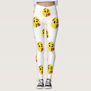parties scintillant baiser émoji leggings