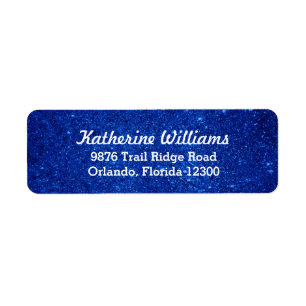Parties scintillant Blue Glam Faux