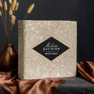 Parties scintillant Champagne Gold et Classeur Gla