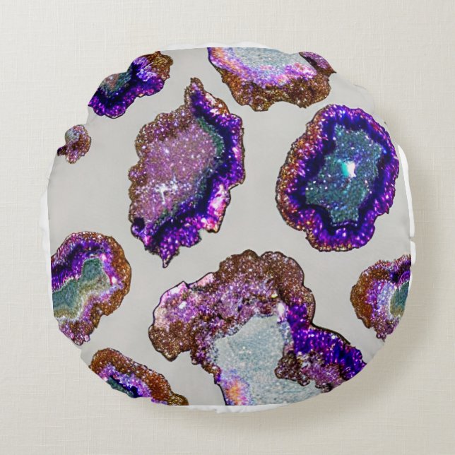 Parties scintillant Crystal Geode Coussin (Devant)