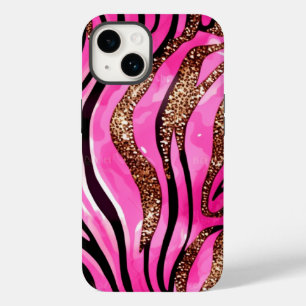 Parties scintillant d'agate rose iPhone Mate Coque