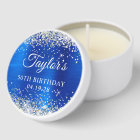 Parties scintillant d'argent Royal Blue Foil 50e a