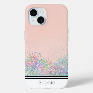 Parties scintillant de cache personnalisée Coque S