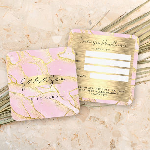 Parties scintillant de certificat cadeau Aquarelle