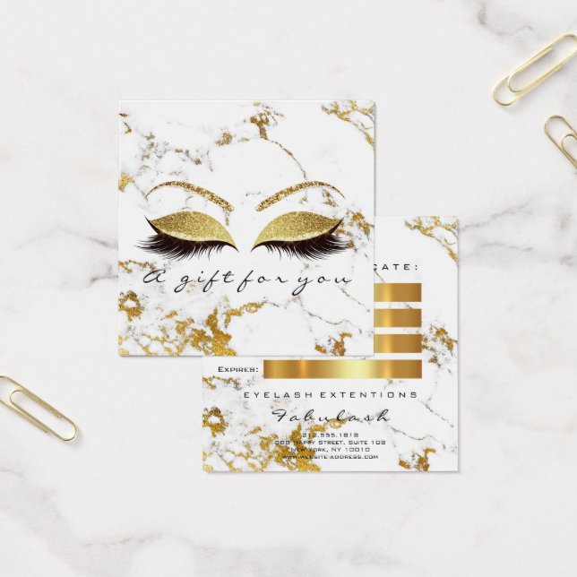 Parties scintillant de certificat cadeau Lashes ma (Bureau)