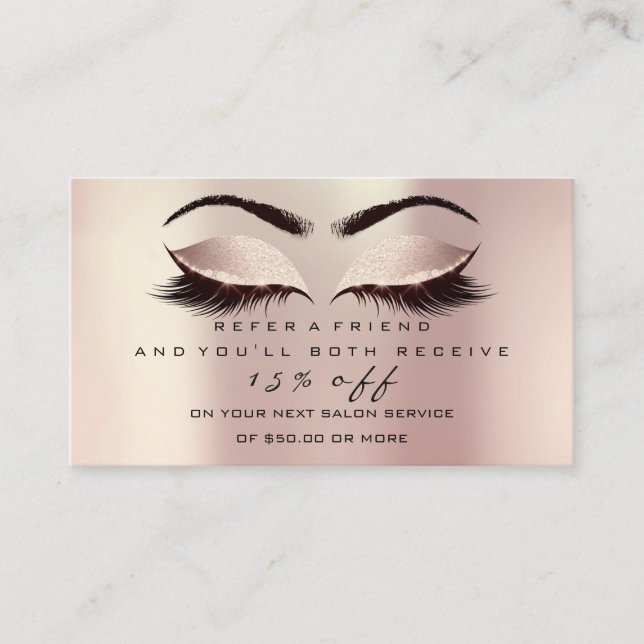 Parties scintillant de la carte de référence Lashe (Devant)